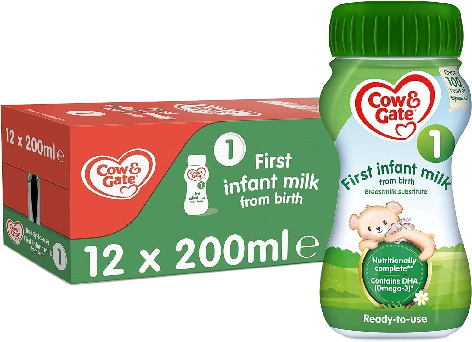 Cow & Gate 1 First Infant Milk 200ml - 12 Pack - Image 2