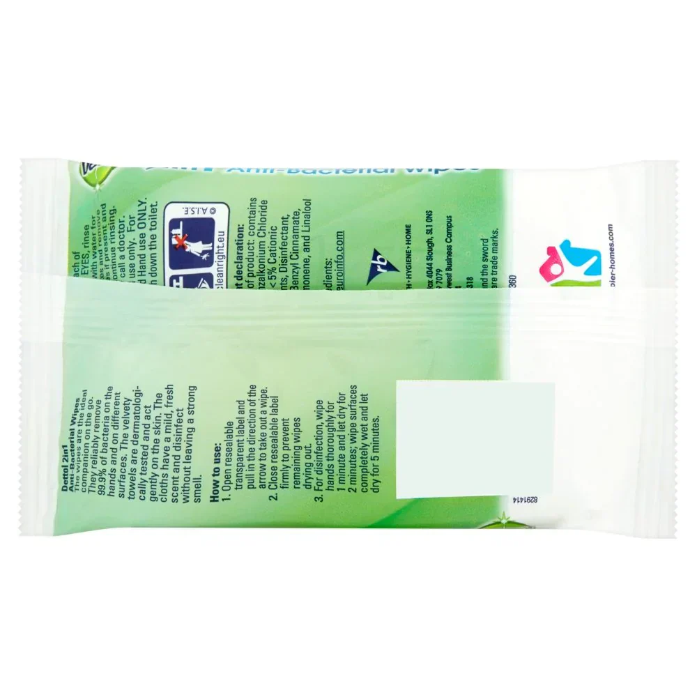 Dettol 2in1 Anti-Bacterial Wipes - Image 4