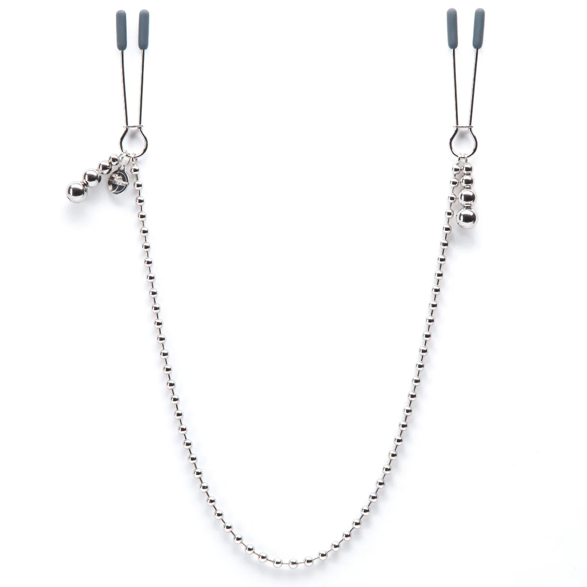 Fifty Shades Darker At My Mercy Beaded Chain Nipple Clamps - Image 3