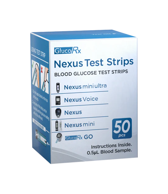 GlucoRx Nexus 50 Test Strips