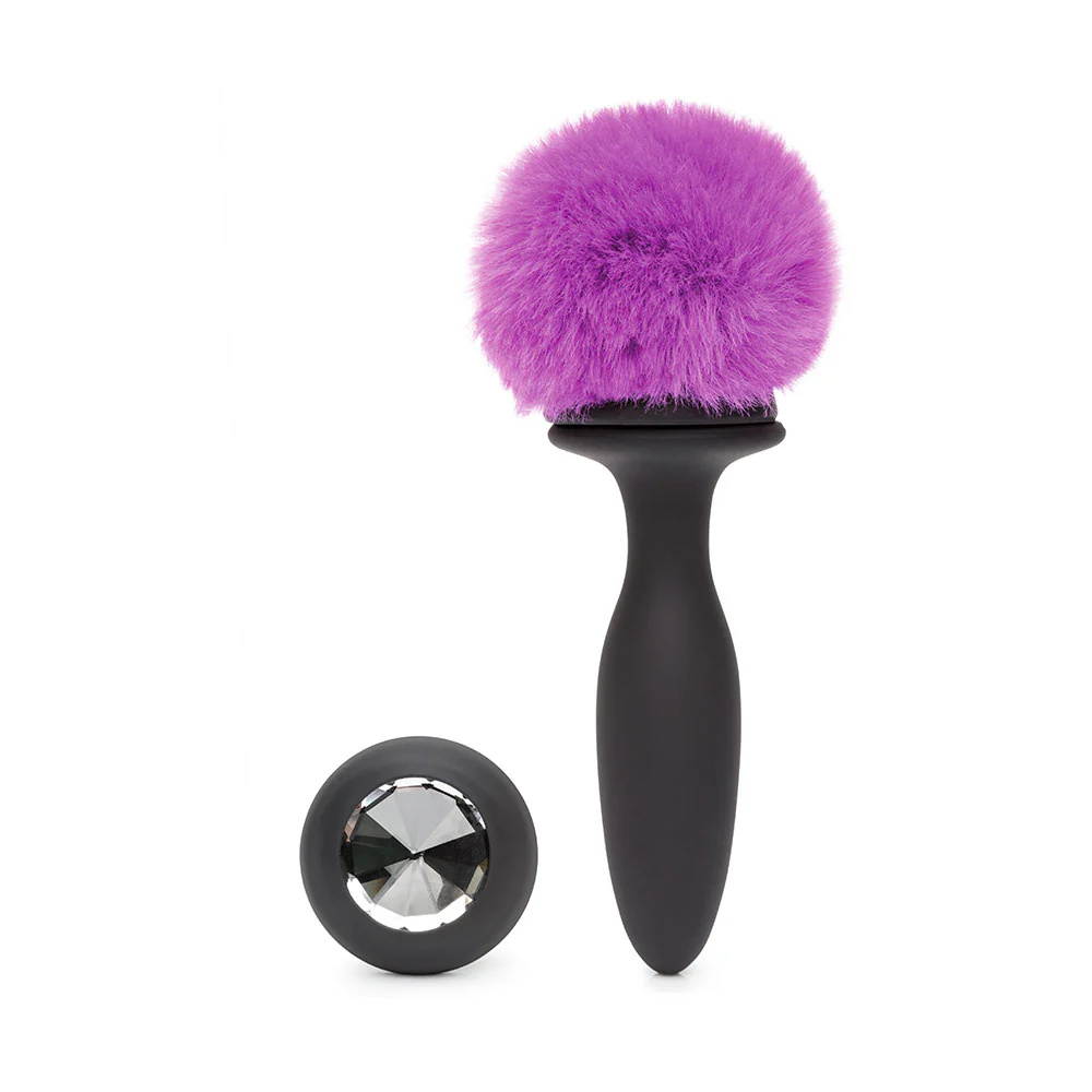Happy Rabbit Rechargeable Vibrating Butt Plug Large - Black/Pink - Image 4