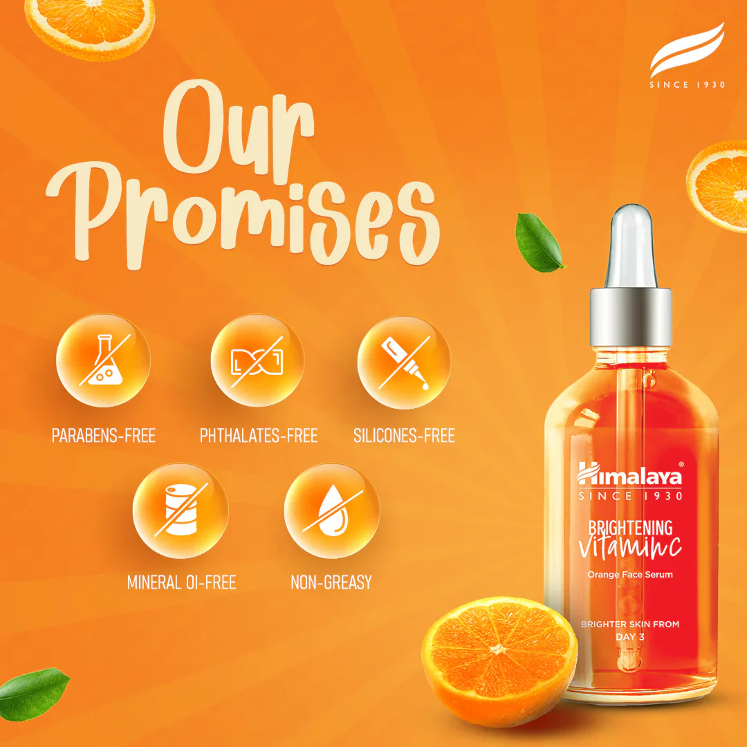 Himalaya Brightening Vitamin C Orange Face Serum - 30 ml - Image 4