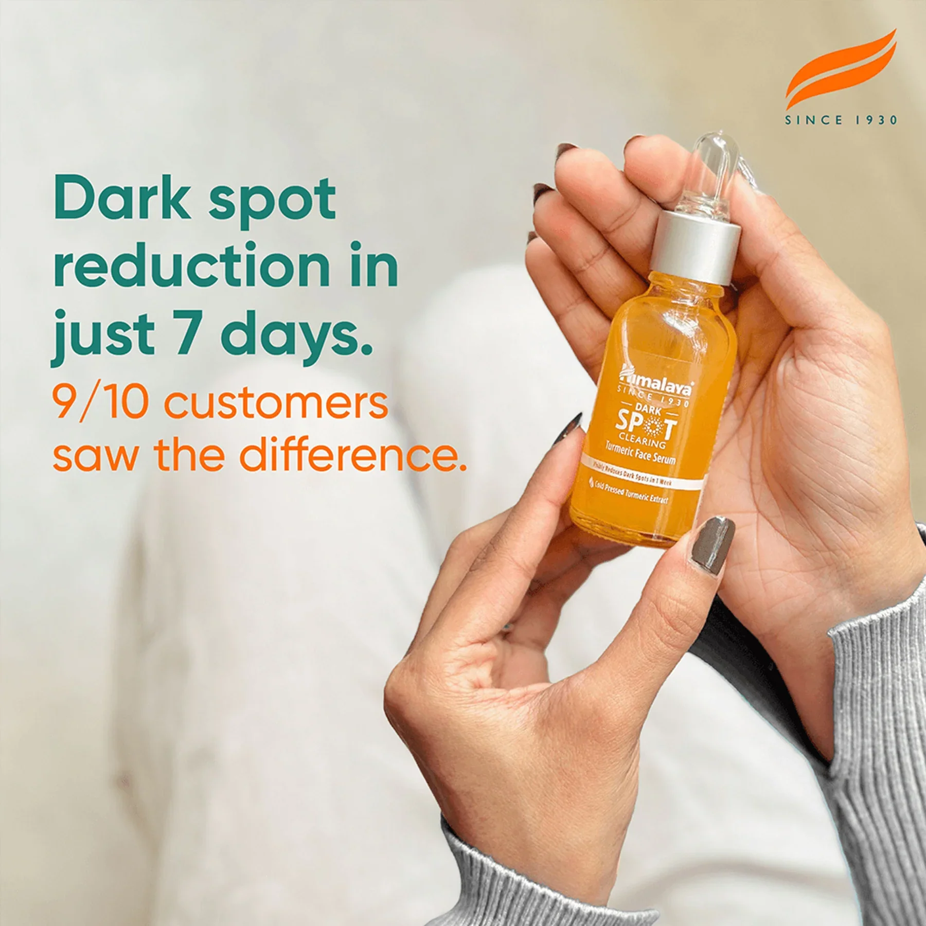 Himalaya Dark Spot Clearing Turmeric Face Serum 10% Glycolic Acid 30ml - Image 4