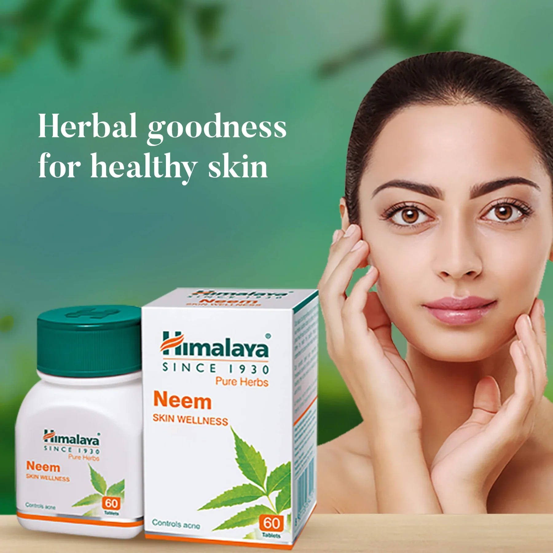 Himalaya Wellness Pure Herbs Neem Skin Wellness Tablet - Image 2