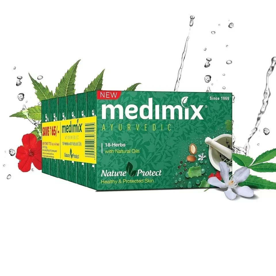 Medimix Ayurvedic Herbal Classic 18 Herbs Soap 75 gms Each pack of 6