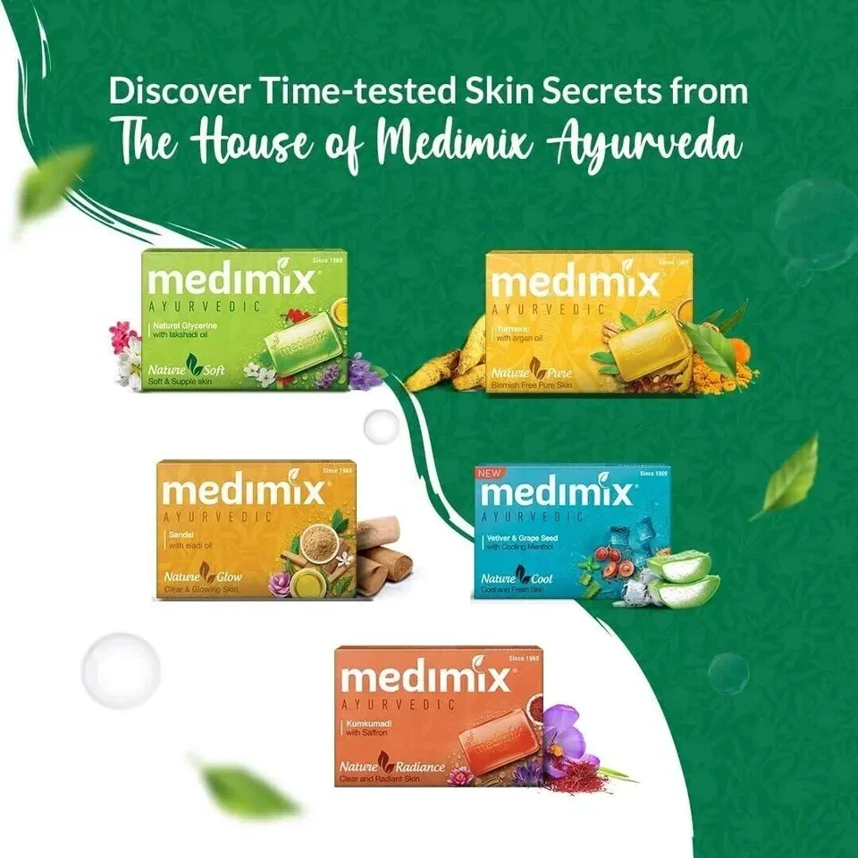 Medimix Ayurvedic Herbal Classic 18 Herbs Soap 75 gms Each pack of 6 - Image 4