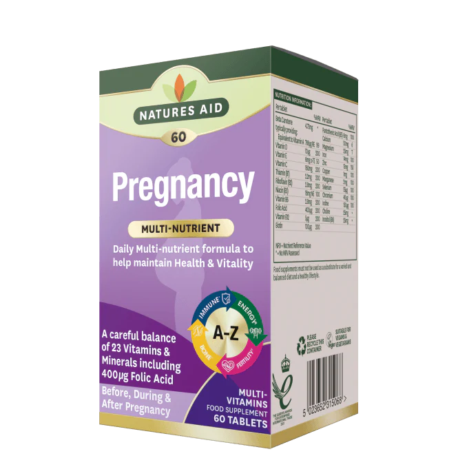 Natures Aid Pregnancy Multi-Nutrient 60 Tablets