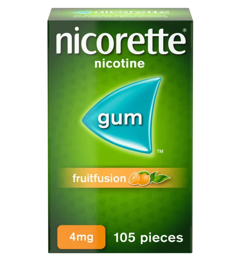Nicorette Gum Fruitfusion 4mg