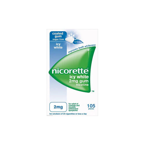 Nicorette Gum Icy White 2mg
